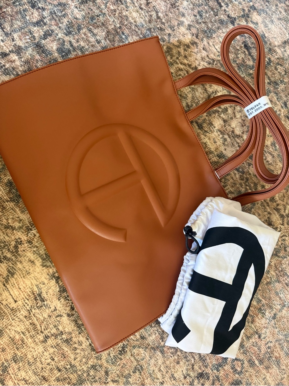 Brand new with tags Large Telfar shopping bag Tan